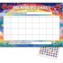 A4 Children's Star Reward Chart with 77 Star Stickers, 21cm x 29.7cm