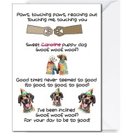 A5 Birthday card from the Dog, Funny Dog Greeting Cards, Dog Birthday Cards, Dog Lover Cards