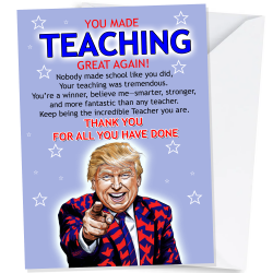 Teacher thank you card