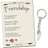 Friendship Gifts Keychain for Christmas Gifts Teens Girls - Angel Wing with Rose