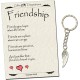 Friendship Gifts Keychain for Christmas Gifts Teens Girls - Angel Wing with Rose