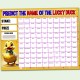 100 Names, A4 Size, Predict the Name of the Lucky Duck, Fundraising Scratch Card Fete Fayre Party