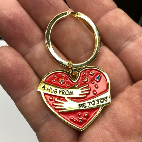 Little Pocket Hug Token Keyring Gifts Unusual Good Luck Gifts 