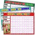 Pack of 3, 100 Names, A4 Size, Predict the Name of the Snowman, Reindeer and Elf Christmas Fundraising Scratch Card