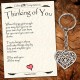 Thinking of You Gift Keyring Keepsake Keyring