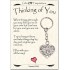 Thinking of You Gift Keyring Keepsake Keyring