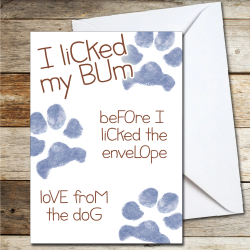 A5 Card Dog Lovers For Birthday Christmas Daughter Son Mum Dad Grandad 