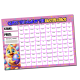 Pack of 3, 100 Names, A4 Size, Predict the Name of the Easter Bunny, Chick and Lamb Easter Fundraising Scratch Cards