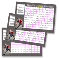3 pack Football Team Scratch Cards Fundraiser