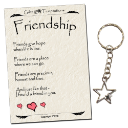 Friendship Gifts Keychain for Christmas Gifts Teens Girls - Star