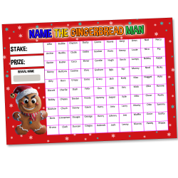 Gingerbread Man Scratchcard Christmas Themed