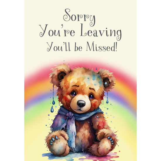 Sorry Your Leaving Cards for Colleagues